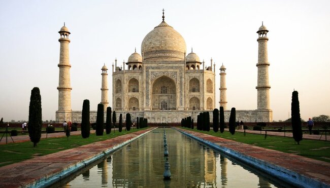 Agras berühmteste Bauwerk das Taj Mahal