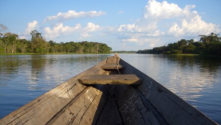 Boot im Amazonas