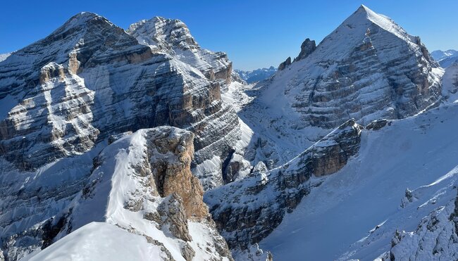 Silvester auf der Faneshütte - Schneeschuhwandern in den Dolomiten