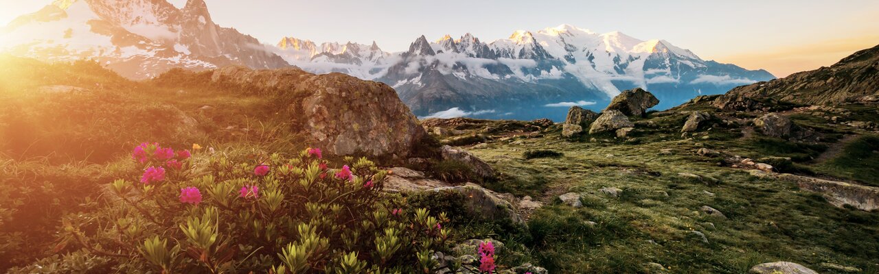 Atemberaubende Ausblicke auf dem Fernwanderweg Tour du Mont Blanc. Atemberaubende Ausblicke auf dem Fernwanderweg Tour du Mont Blanc.