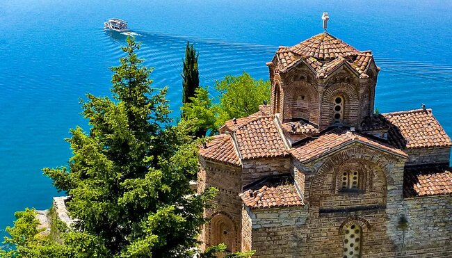 Kirche des Heiligen Johannes von Kaneo am Ohridsee