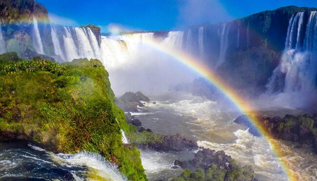 Regenbogen an den Iguaçu-Fällen