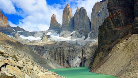 Die blaue Lagune am Torres del Paine