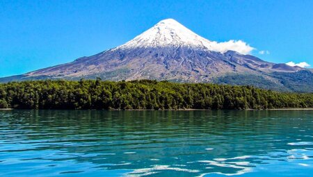Blick auf den Vulkan Osorno