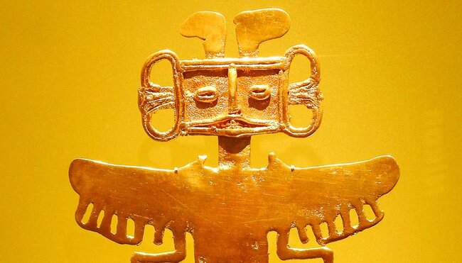 Im Goldmuseum in Bogota