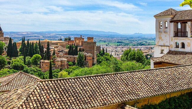 Blick auf die Alhambra