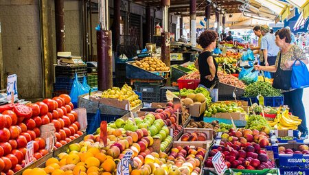 Auf dem Markt in Athen
