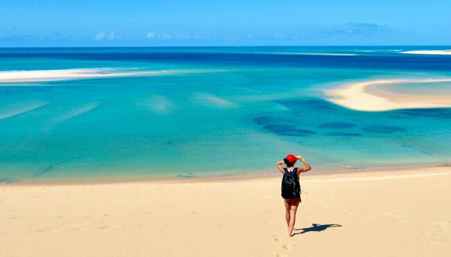 Spektakuläre Aussicht vom Bazaruto-Archipel in Mosambik