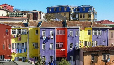 Bunte H?user in Valparaiso