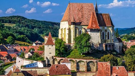 Biertan mit Kirchenburg mitten im Ort
