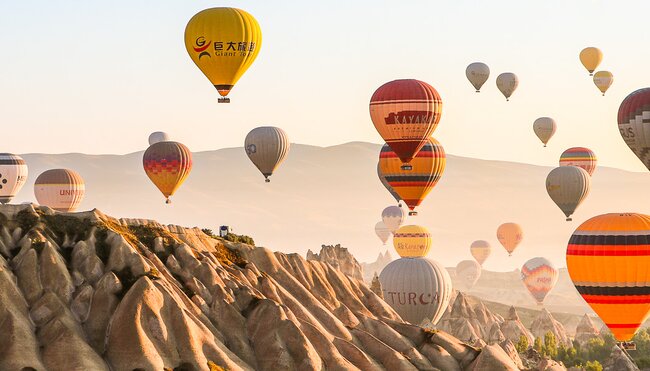 Heißluftballons in Kappadokien