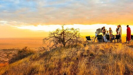 Sundowner im Shu`mata Camp