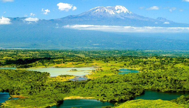 Die Momella Seen vom Aussichtspunkt Boma la megi