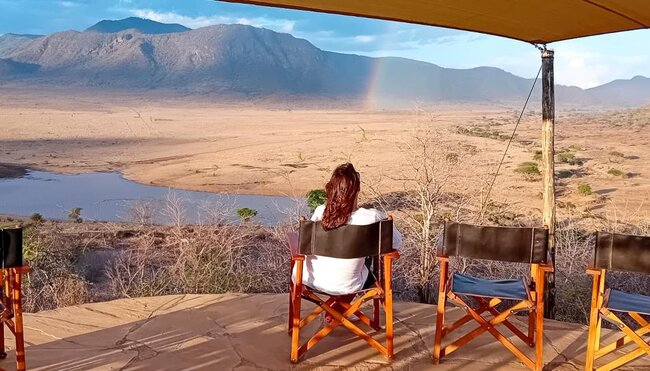 Regenbogen im Mkomazi Wilderness Retreat