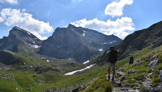 Wandern auf den High Scardus Trail