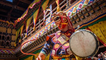 Bhutan - Klosterfest und Tigernest