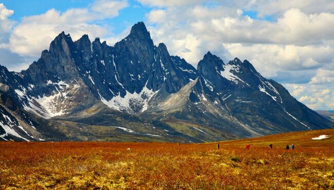 Gipfel der Tombstone Range