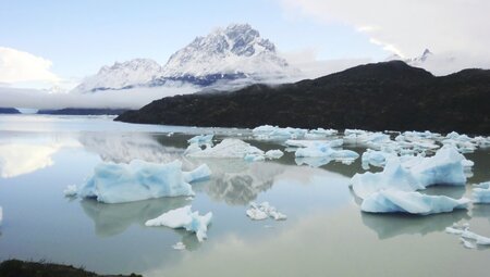 Lago Grey; Gletscher See 2