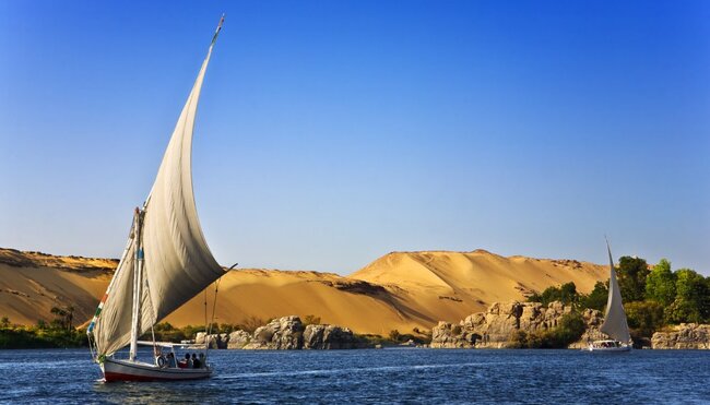 Schiffsfahrt auf dem Nil