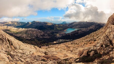 Mallorca  TramuntanaGebirge  Luftansicht