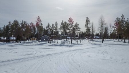 Finnisch Lappland im Winterkleid