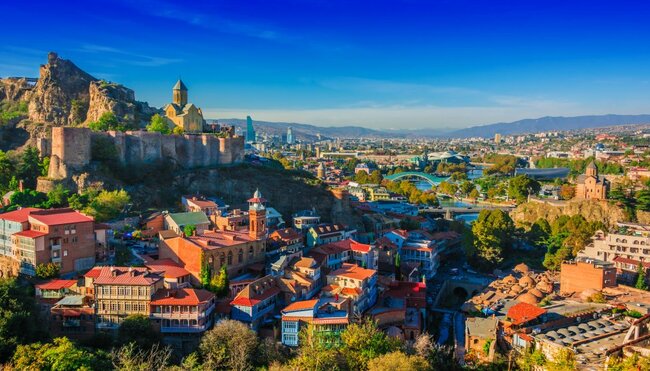 Panoramablick auf Tiflis