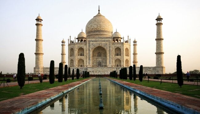 Agras berühmteste Bauwerk das Taj Mahal