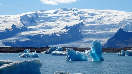 Eisberge im Jökullsárlon