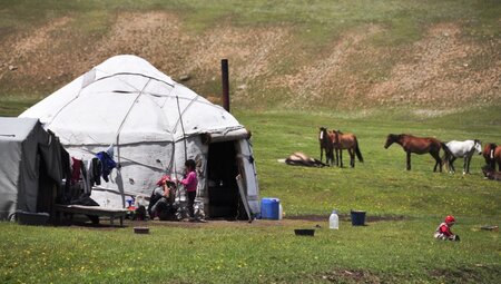 Sommerbehausung der Kirgisen_2