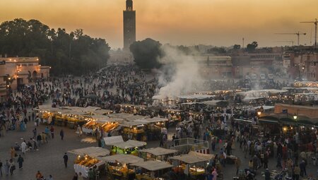 Abendstimmung am Djema el Fna