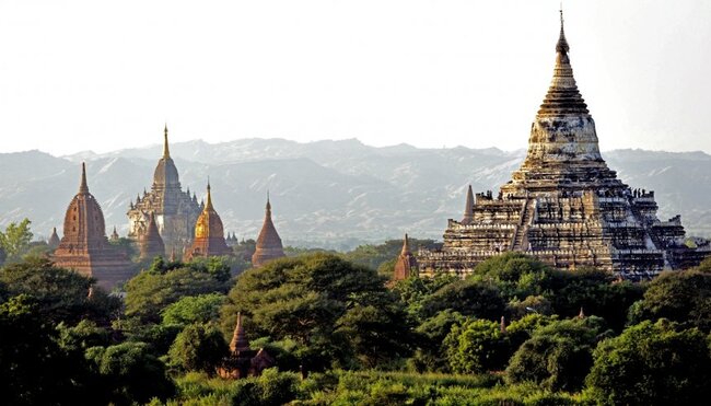 Blick auf North Guni Pagode Bagan
