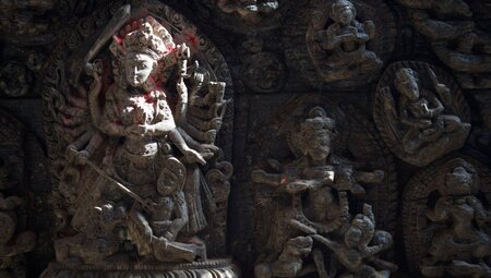 Statuen in Bhaktapur