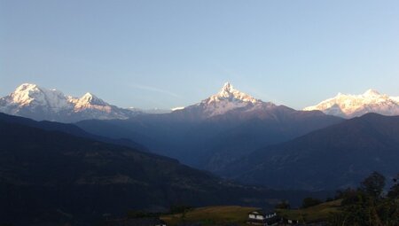 Ausblick von der Basanta Lodge