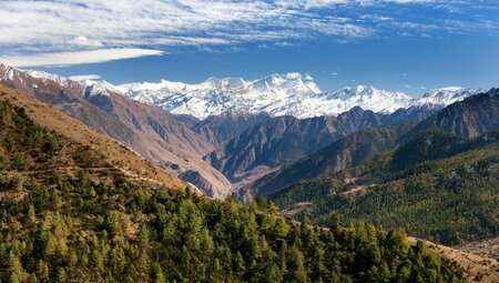 Blick auf den Dhaulagiri Himal aus dem südlichen Dolpo
