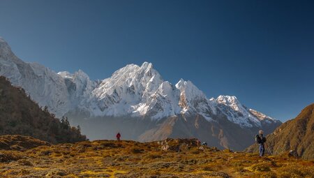 Ausblick auf den Kampung Himal von Bimtang