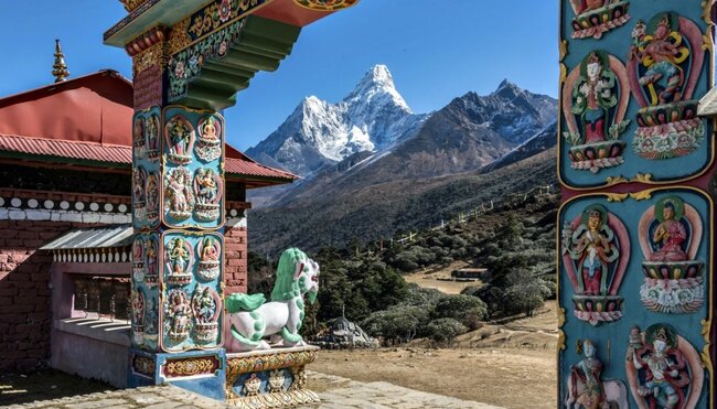 Blick auf die Ama Dablam von Tengpoche