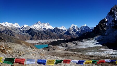 Blick Richtung Gokyo vom Renjo La