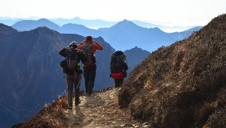 Auf dem Weg nach Tarke Ghyang