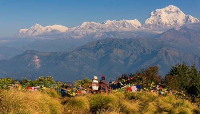 Aussicht auf Dhaulagiri vom Poon Hill
