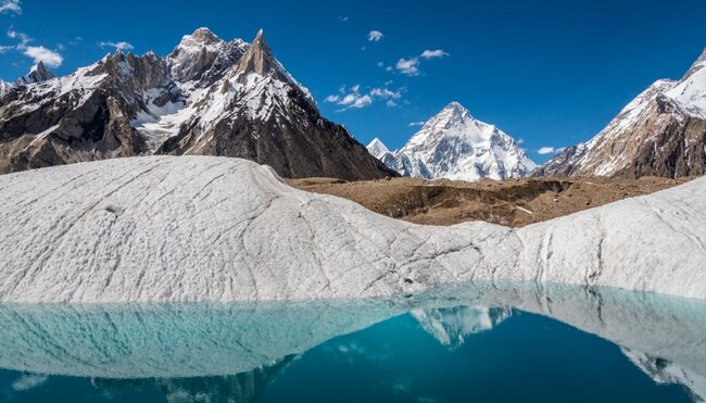 Blick auf Marble Peak und K2