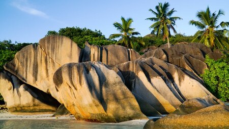 Granitfelsen auf La Digue