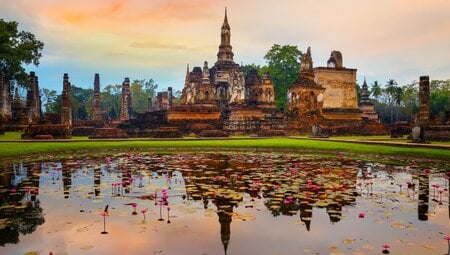 Sukhothai  historische Ausgrabungsanlage