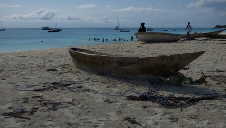 Boot am Strand