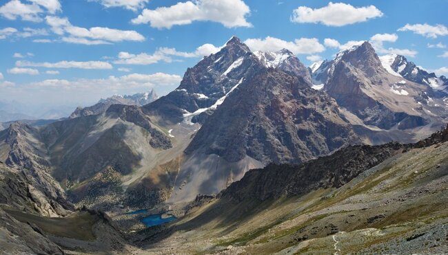 Blick vom AlaudinPass auf den AlaudinSee