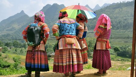 Blumen Hmong in Nordvietnam