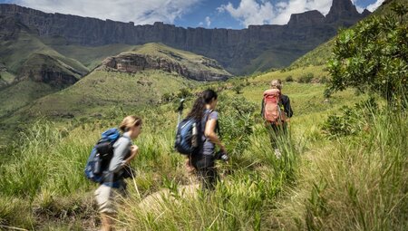 Wandergruppe auf dem Tugela Gorge Trail