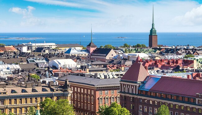 Intrepid Travel finland helsinki skyline banner