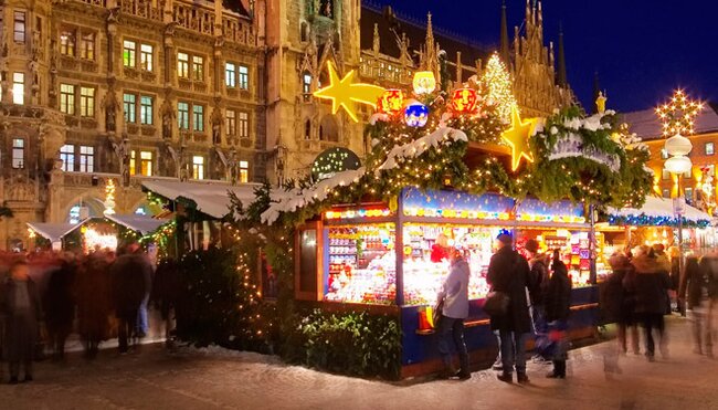 Munich Christmas Market at night