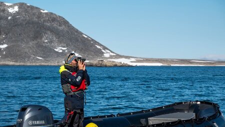 Taking it all in on a zodiac cruise