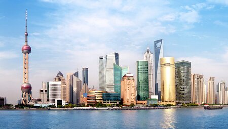 CBPY - Shanghai city skyline from a distance